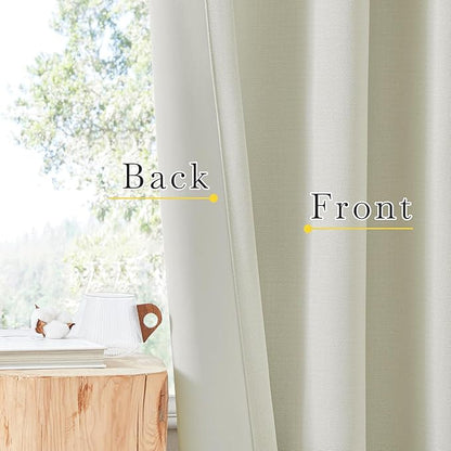 NICETOWN Room Darkening Curtains 84 inch Length 2 Panels Set, Dual Rod Pockets - Image 5