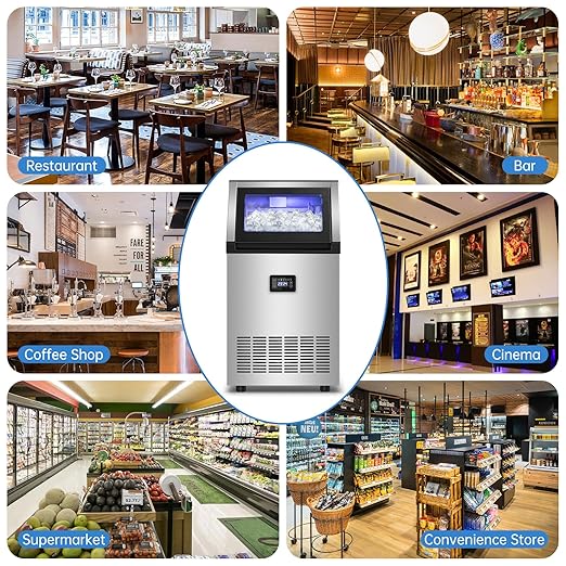 Commercial Ice Maker Machine 200 Lbs/24H, 35 Lbs Ice Bin, Undercounter Ice - Image 8