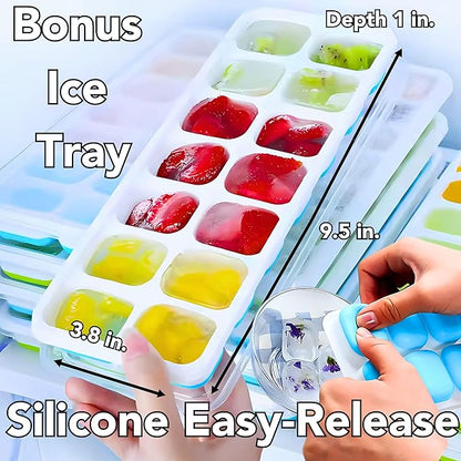 Extra Large 32LB Ice Block Molds – 4-Pack Silicone Ice Makers - Image 8