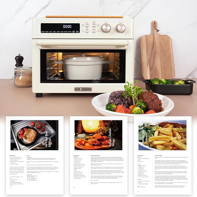 VAL CUCINA Retro Style Infrared Heating Air Fryer Toaster Oven, Extra Large - Image 8