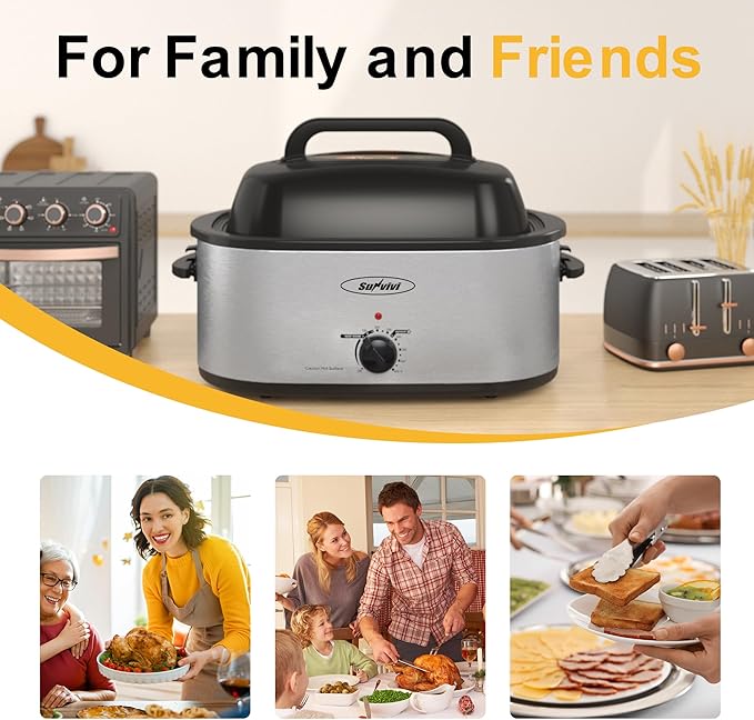Sunvivi Roaster Oven, Electric Roaster Oven - Image 6