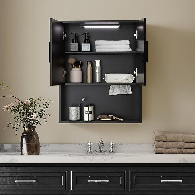 Modern Fluted Bathroom Wall Cabinet - Image 2
