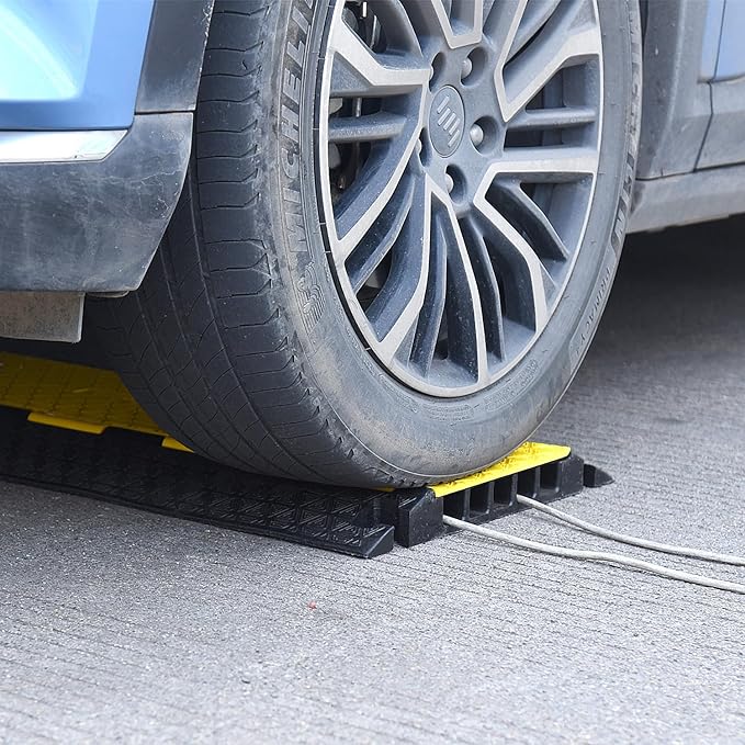 OranLite Rubber Cable Protector Ramp, Heavy Floor Cable Wire Cord Cover Speed - Image 5