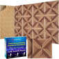 BShead 10 Pack Large Soundproof Wall Panels, 15.7 x 15.7 x 0.4 in Sound Proof by Staytunedforournewproduct