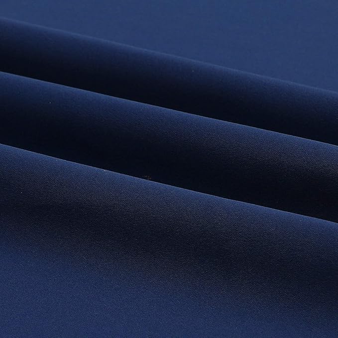 DUALIFE Navy Blue Blackout Curtains 96 Inch Length - Image 8