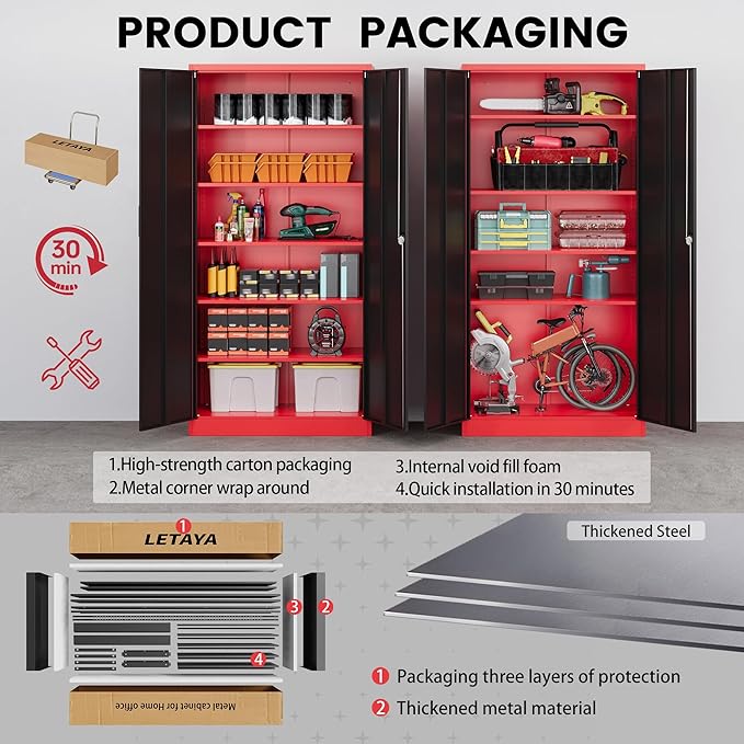 Letaya Metal Storage Cabinets - Image 9