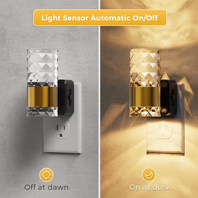 L LOHAS LED Night Light, Modern Night Lights Plug into Wall, 3000K Soft Warm - Image 2
