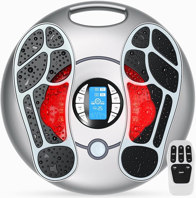 Foot Massager for Neuropathy, EMS TENS Foot Stimulator for Circulation and Pain by Funtyallife