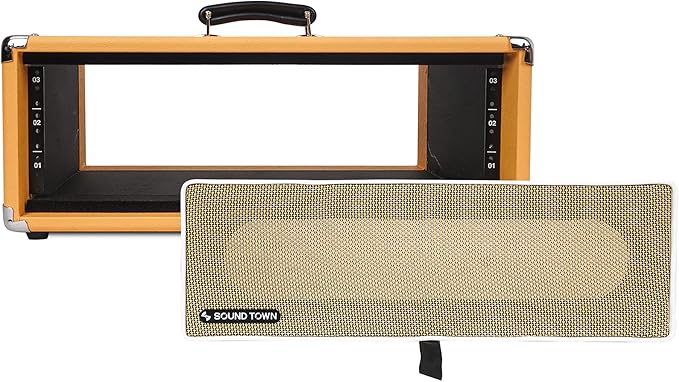 Sound Town Vintage 3U Amp Rack Case, 12.5" Depth - Image 4