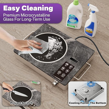 Portable Electric Stove 1800W, Single Burner Ceramic Hot Plate - Image 8