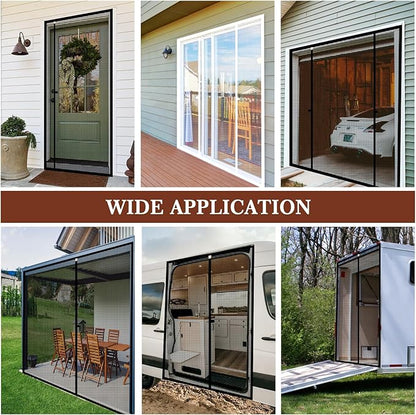 Yotache Custom Magnetic Screen Door, Anti-Tearing Reinforced Screens - Image 7
