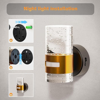 JandCase Motion Sensor Night Light, Wireless Rechargeable Night Light Wall - Image 5