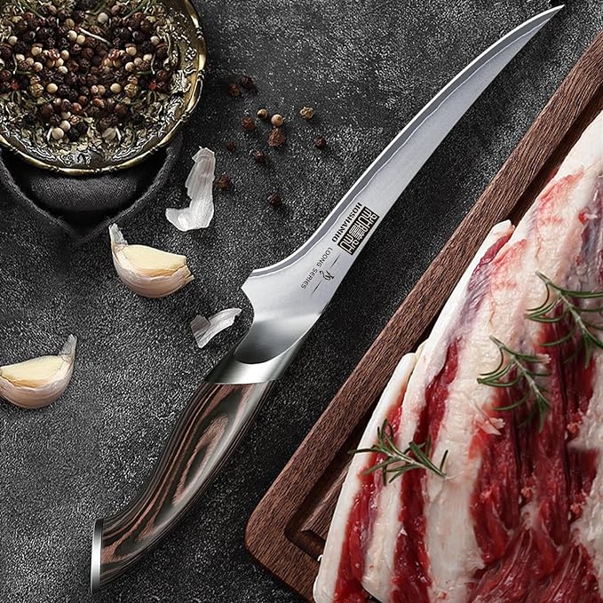 HOSHANHO Fillet Knife 7 Inch, Super Sharp Boning Knife in High Carbon Stainless - Image 5
