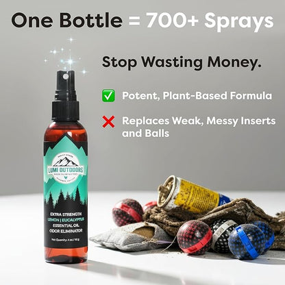 Lumi Outdoors Natural Shoe Deodorizer Spray - Image 3