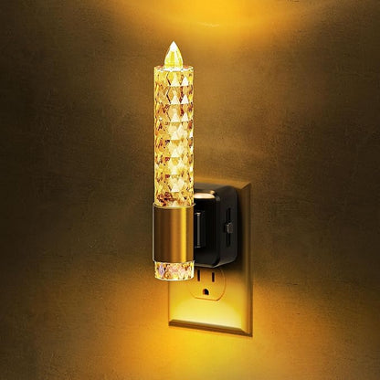 L LOHAS LED Night Light, Amber Candle Night Lights Plug into Wall, 0-100 LM by LLOHASLED