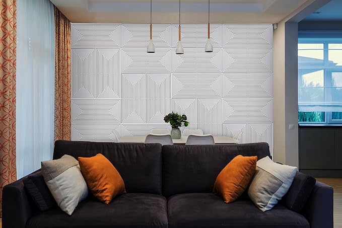From Plain To Beautiful In Hours 9004 Depth Tier PVC 12 in x 12 in Peel and - Image 8