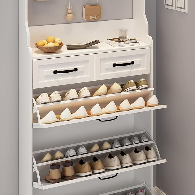 Vibe & Dine Shoe Cabinet, Entryway Shoe Storage Cabinet - Image 5