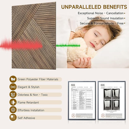 Autorific Acoustic Wall Panels, 6 Pack Total Size 72 x 48 Inches, Self-Adhesive - Image 3