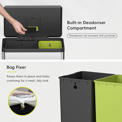 EKO EcoCasa II 36L+24L Dual Trash Can - Image 8