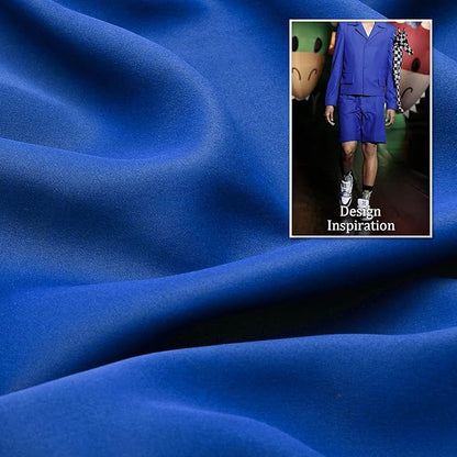 DUALIFE Royal Blue Curtains for Living Room 54 inch Length Solid Energy - Image 4