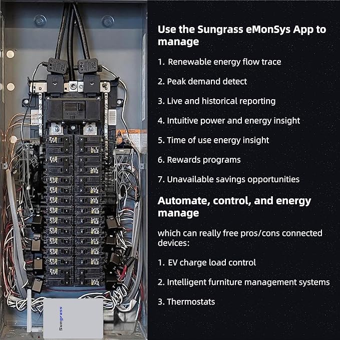 Sungrass Home Energy Monitor for Home Assistant-Real Time Electricity Usage - Image 3