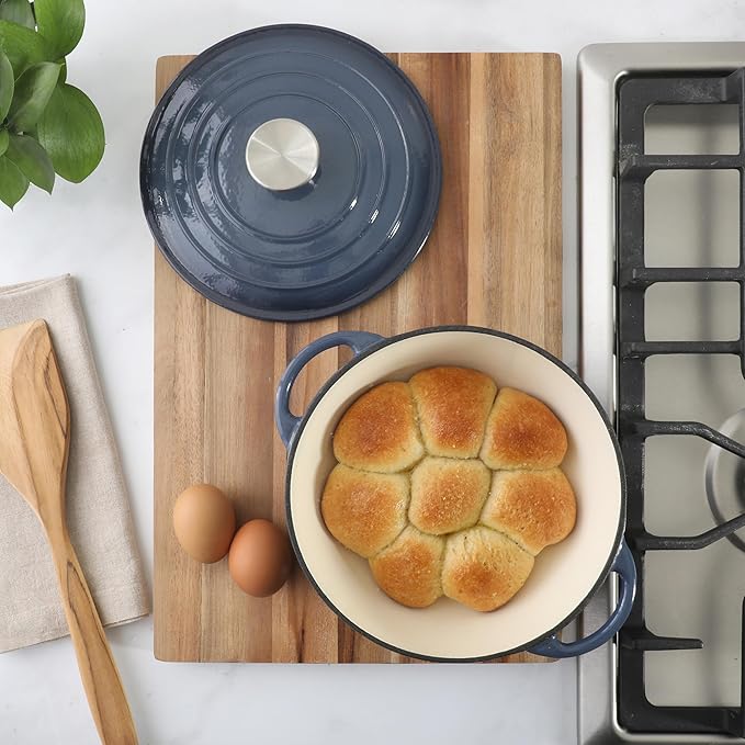Gibson Home Addlestone 2.65 Qt Enameled Cast Iron Dutch Oven Pot - Image 3