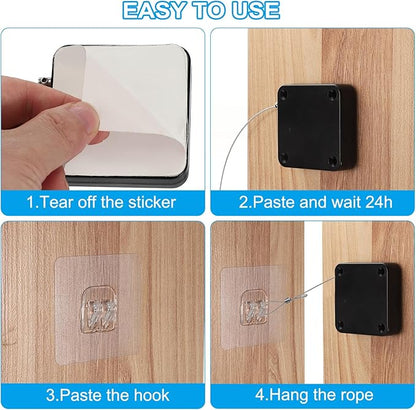 PATIKIL Punch-Free 500g Automatic Sliding Screen Door Closer - Image 4