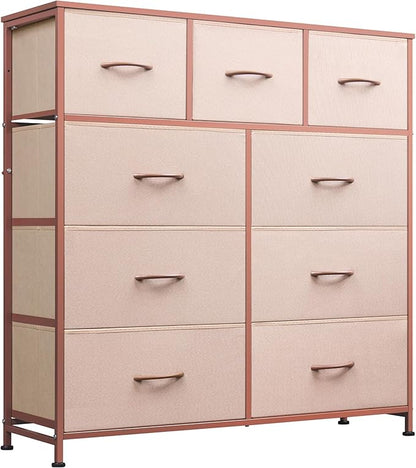 WLIVE 9-Drawer Dresser, Fabric Storage Tower by WLIVE