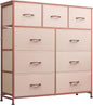 WLIVE 9-Drawer Dresser, Fabric Storage Tower by WLIVE