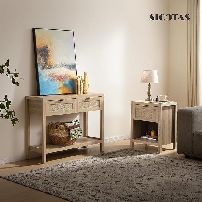 SICOTAS Night Stand with Charging Station - Image 8
