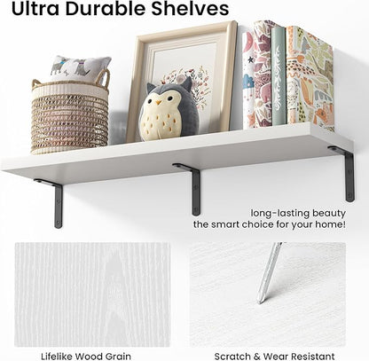 Marsmiles Extra Wide Floating Shelves - Image 4