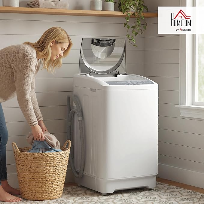 HOMCOM Portable Washing Machine, 1.3 Cu. Ft. Compact Washer - Image 2