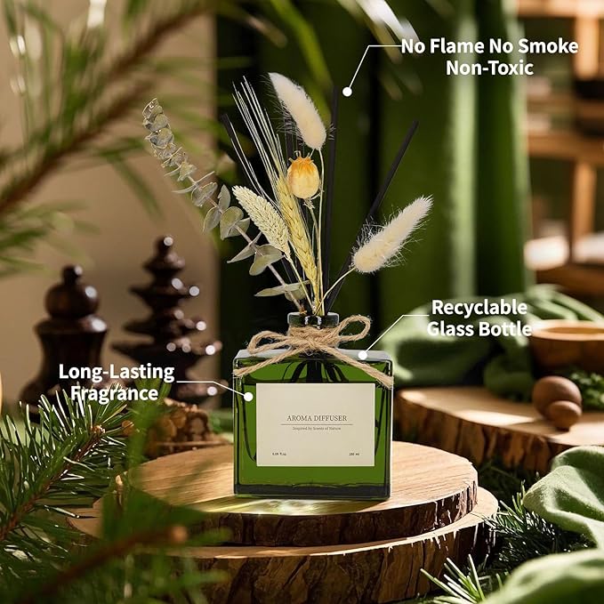 Reed Diffuser, 6.09 oz Jasmine Lily Scent Diffuser - Image 3