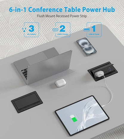 Recessed Conference Table Power Hub - Image 2