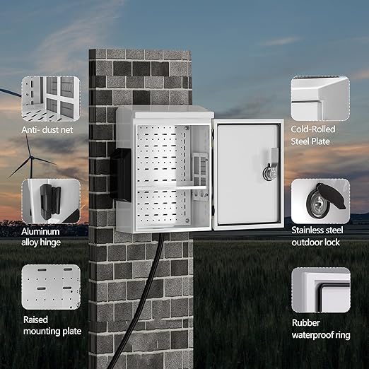 Outdoor Electrical Box, Cold-Rolled Steel Plate, Aluminum Alloy Back Beam - Image 5