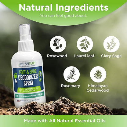 Rocket Pure Natural Foot & Shoe Deodorizer Spray - Image 3