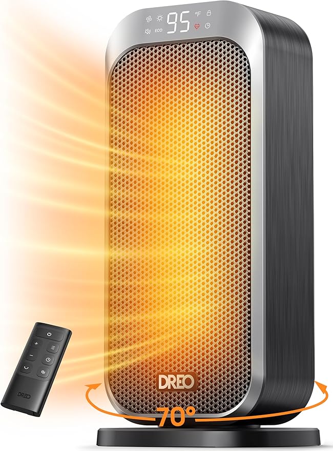 DREO Quiet Space Heater, 1500W Portable Heaters by DREO