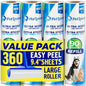 PetLovers Extra Sticky Floor Lint Roller 4 Pack of Refills Only by PetLovers