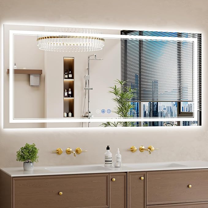 28"x60" LED Bathroom Mirror by WISSMILESHOME