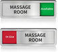 Massage Room Door Sign, Do Not Disturb- Spa Room In Use/Available Slider Sign by Abudada