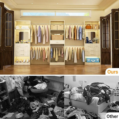 Unikito 96” Closet System, 8FT Walk in Closets Organizer Kit - Image 5