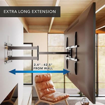 Mount-It! Long Arm Full Motion TV Wall Mount, Extra Long 42.5-Inch Extension - Image 3