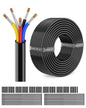 NAOEVO 18 Gauge Wire 5 Conductor Electrical Wire, 18 AWG Stranded PVC Cord by NAOEVO