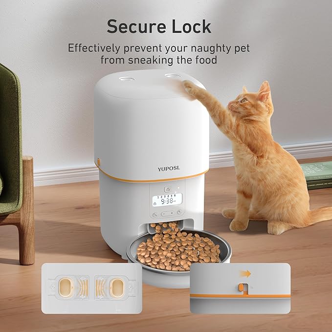 Automatic Cat Feeders - 3L Cat Food Dispenser Easy to Use - Image 3