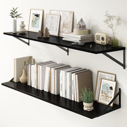 Fun Memories Deep Floating Shelves, 55W x 12D Floating Shelves by FunMemories