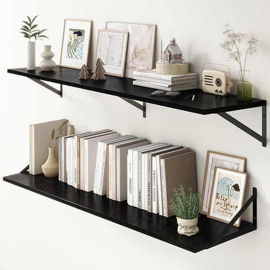 Fun Memories Deep Floating Shelves, 55W x 12D Floating Shelves by FunMemories