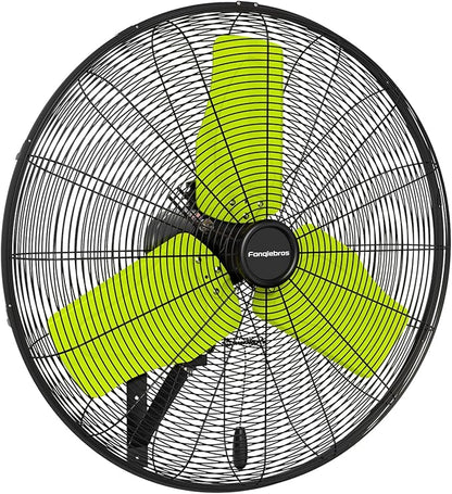 Pro 9500 CFM 24" Outdoor IP44 Waterproof Wall Mount Fan, 3-Speed Oscillating by Fanqiebros