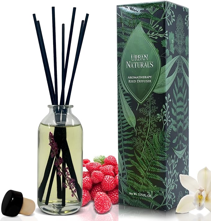 Urban Naturals Black Raspberry Vanilla Reed Diffuser Set | Made by UrbanNaturals