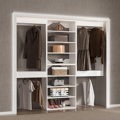 Modular Closet Organizer, Wood Tower, Walk In Closet Storage, Wall Mounted - Image 2