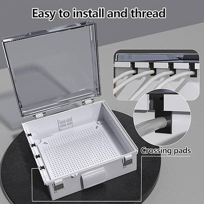 ABS Electrical Junction Box, Ventilated Design, Cable Grommets, IP65 Waterproof - Image 4